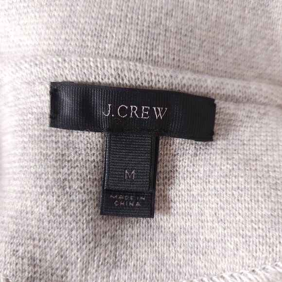 J.Crew Womens 100% Merino Wool Blazer Jacket M Gray Minimalist Career Office - Picture 3 of 14